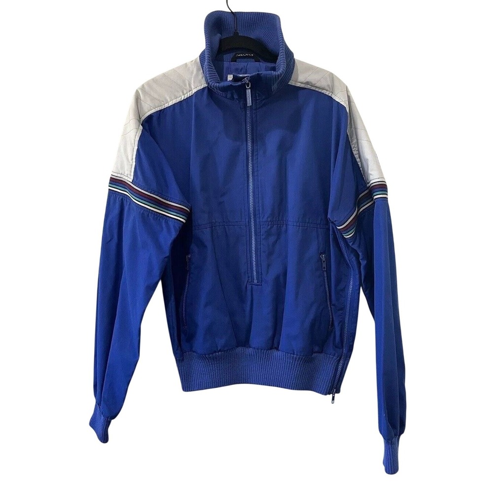 Vintage‎ OBERMEYER Ski Jacket Men's XL Coat Blue Colorblock 70s 80s Full Zip